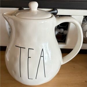 Rae Dunn White Ceramic Tea Pot